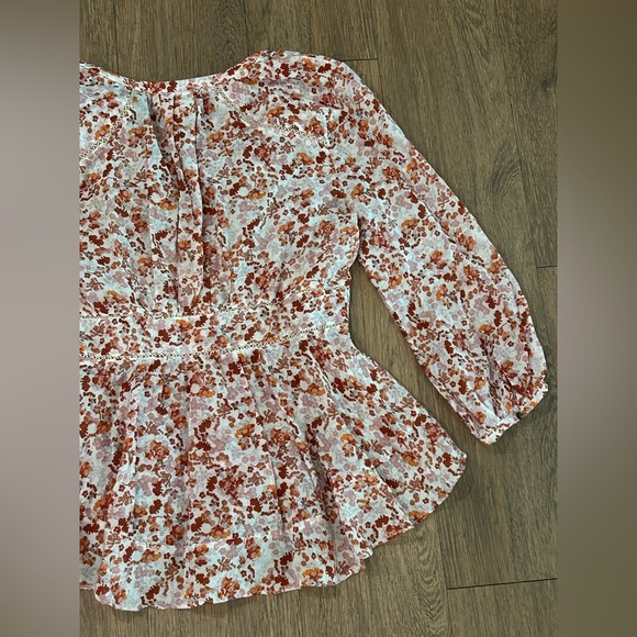 Moulinette Soeurs by Anthropologie Amelie Blouse Silk Blend - Size 2 - Picture 9 of 9